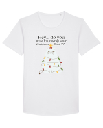 Do you need to unwrap your Christmas Tree? Tricou mânecă scurtă guler larg Bărbat Skater