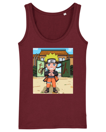 NARUTO - Naruto in Konoha (chibi) Burgundy