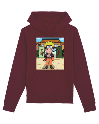 NARUTO - Naruto in Konoha (chibi) Burgundy