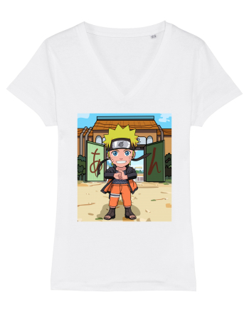 NARUTO - Naruto in Konoha (chibi) White