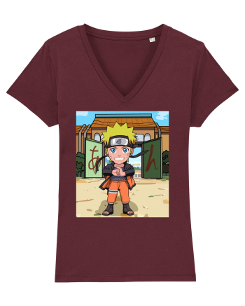 NARUTO - Naruto in Konoha (chibi) Burgundy