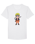 NARUTO - Naruto Uzumaki (chibi) Tricou mânecă scurtă guler larg Bărbat Skater