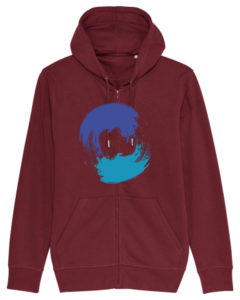 Color Wheel - blue-blue Burgundy