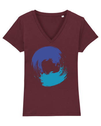 Color Wheel - blue-blue Burgundy