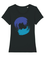 Color Wheel - blue-blue Tricou mânecă scurtă guler larg fitted Damă Expresser
