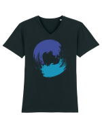 Color Wheel - blue-blue Tricou mânecă scurtă guler V Bărbat Presenter