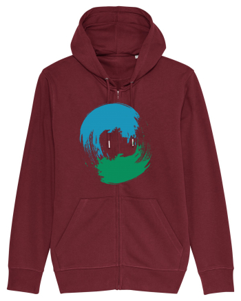 Color Wheel - blue-green Burgundy