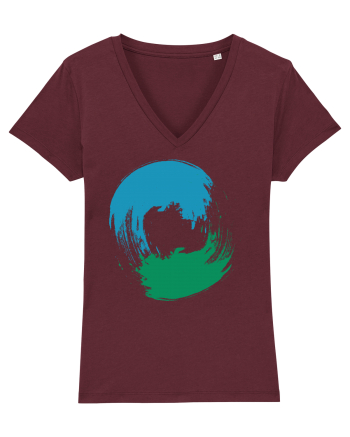 Color Wheel - blue-green Burgundy