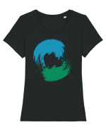 Color Wheel - blue-green Tricou mânecă scurtă guler larg fitted Damă Expresser