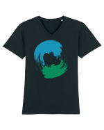 Color Wheel - blue-green Tricou mânecă scurtă guler V Bărbat Presenter