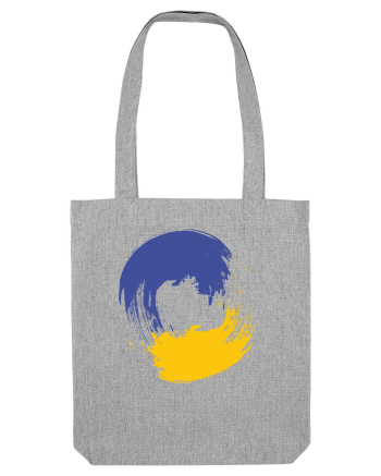 Color Wheel - blue&yellow Heather Grey