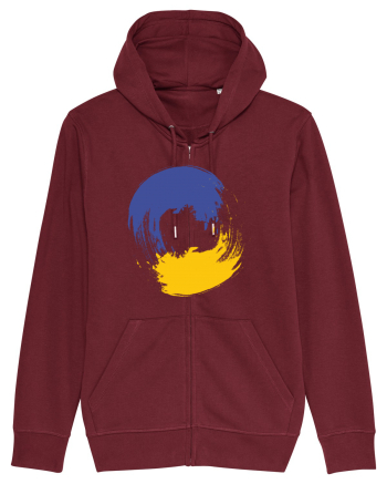 Color Wheel - blue&yellow Burgundy