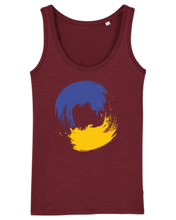 Color Wheel - blue&yellow Burgundy