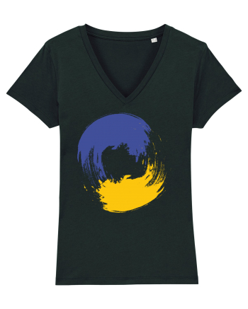Color Wheel - blue&yellow Black