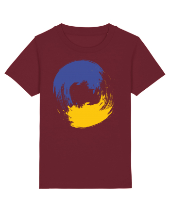 Color Wheel - blue&yellow Burgundy