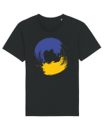 Color Wheel - blue&yellow Tricou mânecă scurtă Unisex Rocker