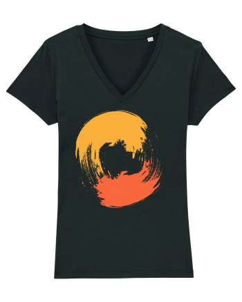 Color Wheel - orange&red Black