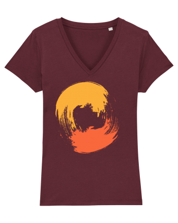 Color Wheel - orange&red Burgundy