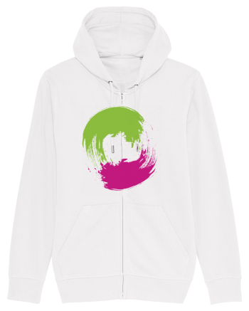 Color Wheel - green&purple White