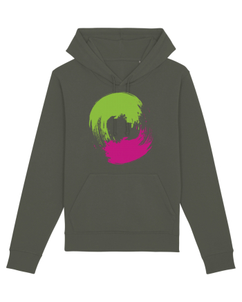 Color Wheel - green&purple Khaki