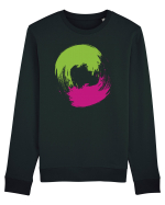 Color Wheel - green&purple Bluză mânecă lungă Unisex Rise