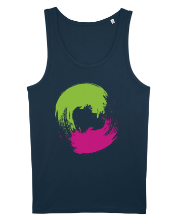 Color Wheel - green&purple Navy