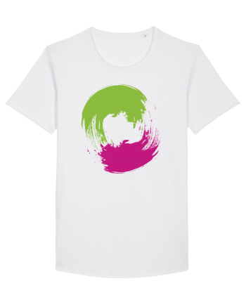 Color Wheel - green&purple White