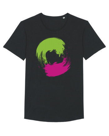 Color Wheel - green&purple Black