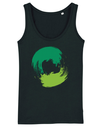 Color Wheel - green&green Black