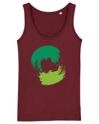 Color Wheel - green&green Burgundy