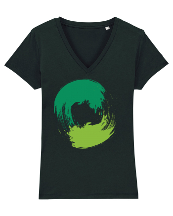 Color Wheel - green&green Black