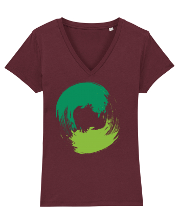 Color Wheel - green&green Burgundy