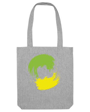 Color Wheel - green&yellow Heather Grey