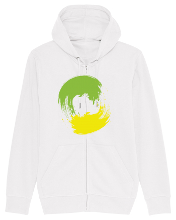 Color Wheel - green&yellow White