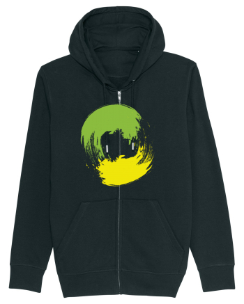 Color Wheel - green&yellow Black