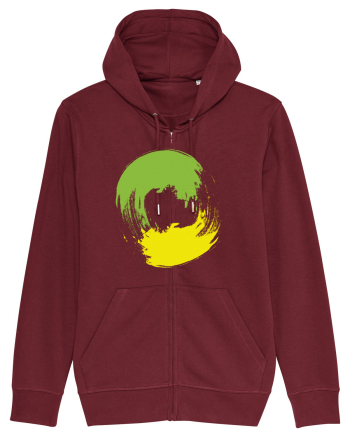 Color Wheel - green&yellow Burgundy