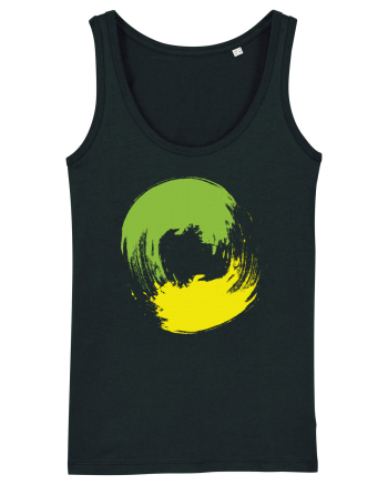 Color Wheel - green&yellow Black