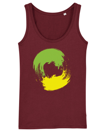 Color Wheel - green&yellow Burgundy