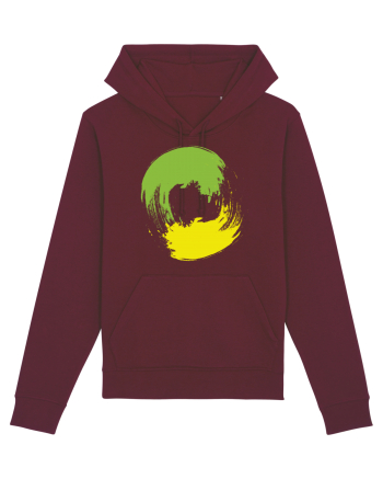 Color Wheel - green&yellow Burgundy
