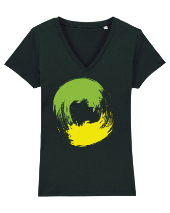 Color Wheel - green&yellow Black