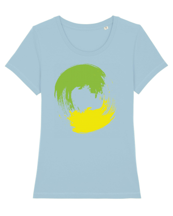 Color Wheel - green&yellow Sky Blue