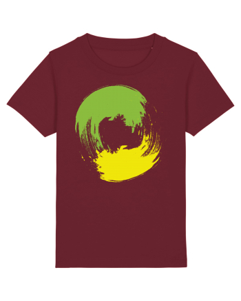 Color Wheel - green&yellow Burgundy