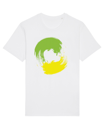 Color Wheel - green&yellow White