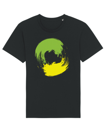 Color Wheel - green&yellow Black