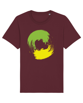 Color Wheel - green&yellow Burgundy