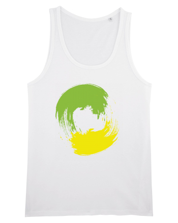 Color Wheel - green&yellow White