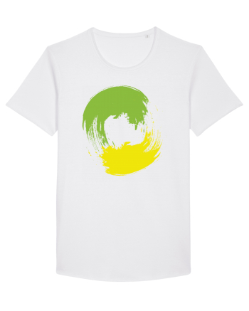 Color Wheel - green&yellow White