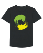 Color Wheel - green&yellow Tricou mânecă scurtă guler larg Bărbat Skater