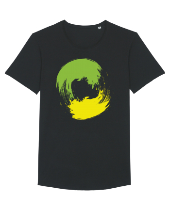 Color Wheel - green&yellow Black
