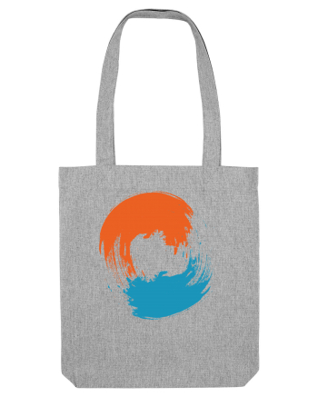 Color Wheel - orange&blue Heather Grey